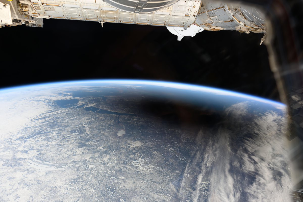 Our jaws just DROPPED! 😱 Look at these breathtaking views from the @Space_Station, orbiting 261 miles above portions of the U.S. and Canada during April 8th’s total solar eclipse. More: go.nasa.gov/3vMogyH