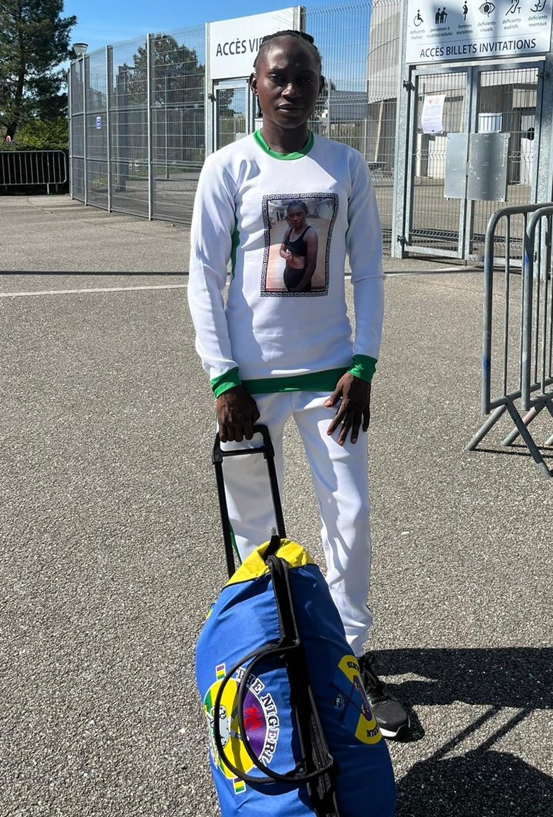 IT'S FIGHT DAY🥊 Nigeria's Mary Aina 'Iron lady' Abbey heading to the fight Venue ahead of her Fight against France's Jeyssa Marcel tonight at the Zenith metropole, Nantes, Loire-Atlantique, France 🇫🇷