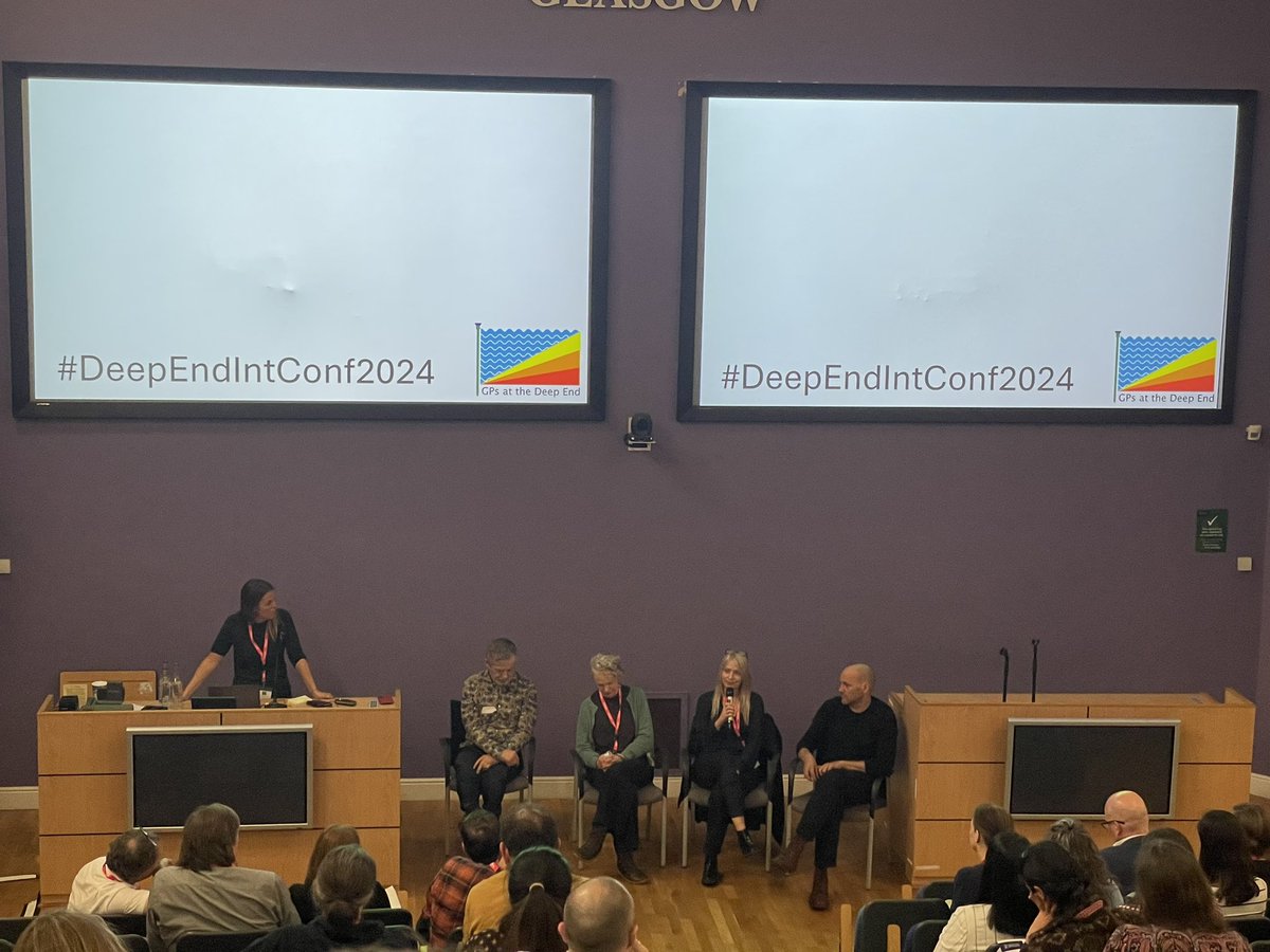 Panel discussion at end of day 1 of #deependintconf2024 talking about missingness, relational trauma and reflective practice improving compassion in care. @deependgp thank you for organising!