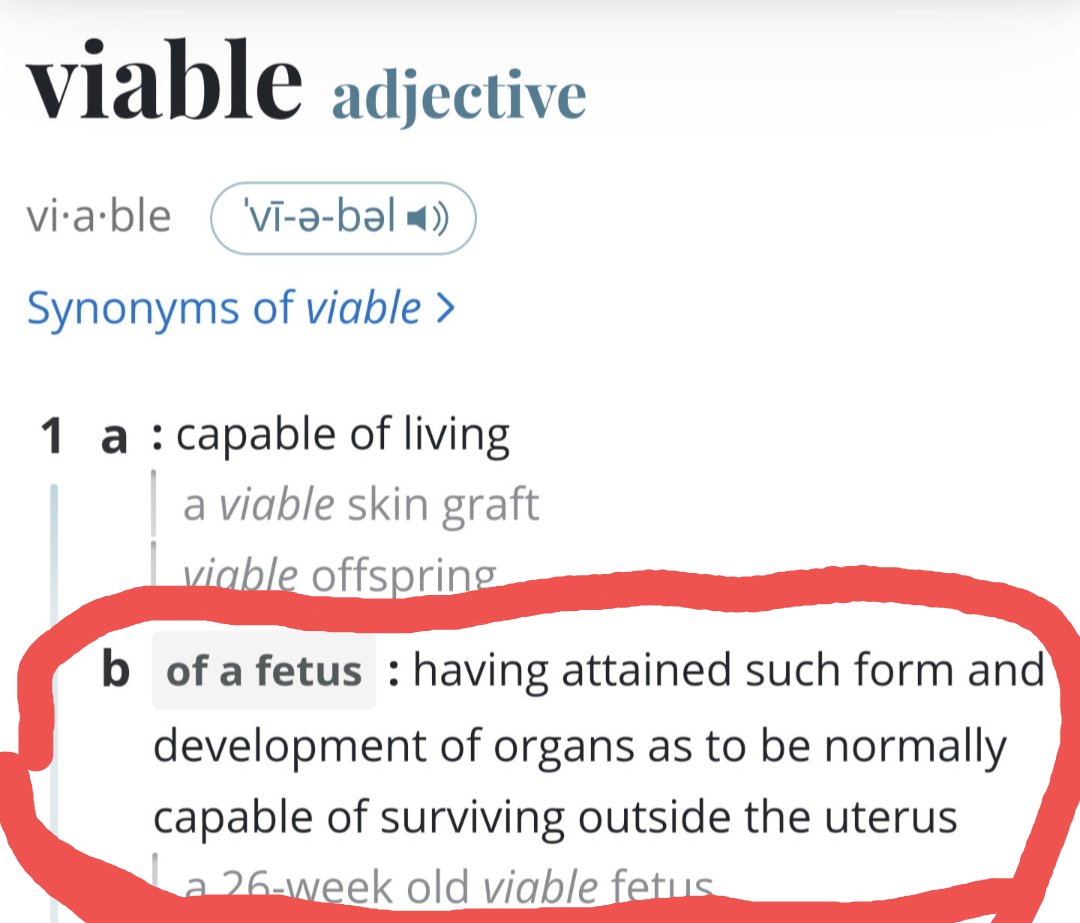 @llambchop916 @sahbdeane @BeckerJohn71 @JordanHardwic10 @Krispi_Largo @JSampleVA @Suzanne65347215 @AbortionChat @MamaDoctorJones Meanwhile in reality a fetus is ONLY considered viable if it's capable of surviving outside of the womb. And pregnancy can kill you if you have complications such as eclampsia or if you have an untreated ectopic pregnancy it can result in a life threatening hemorrhage