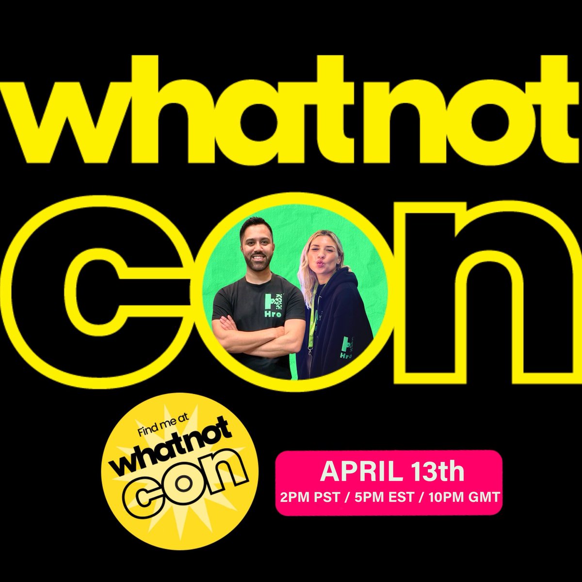 Come join @somegrlbrittany & I tomorrow on the Official Main Stage for #whatnotcon where we'll be ripping open a ton of @hro cards, giving away a bucket load of packs & auctions starting from £1 🤯👀 Live on @Whatnot - 2pmPST / 5pmEST / 10pmGMT Bookmark👉🏽 whatnot.com/s/xdMklYxI