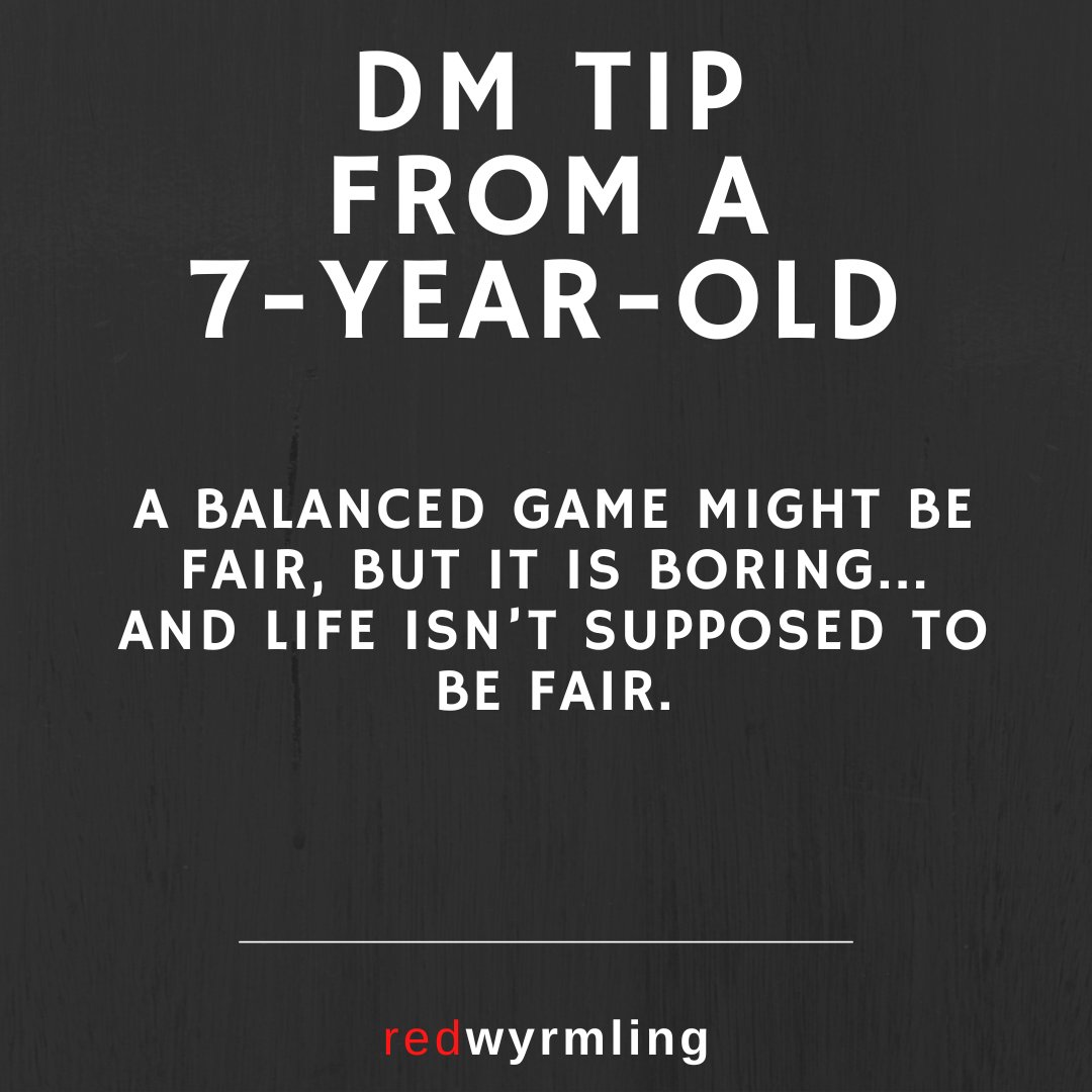 Hot take from the wyrmling... Do you prefer balanced games or more realistic games? #dnd