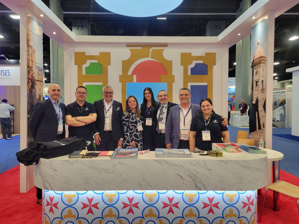 Team @VisitMalta celebrates another successful year at @SeatradeCruise Global, continuing to showcase a warm Maltese welcome to North American visitors coming through #Malta's award-winning @Valletta_Port! #Seatrade2024 #ExploreMore @visitmaltany