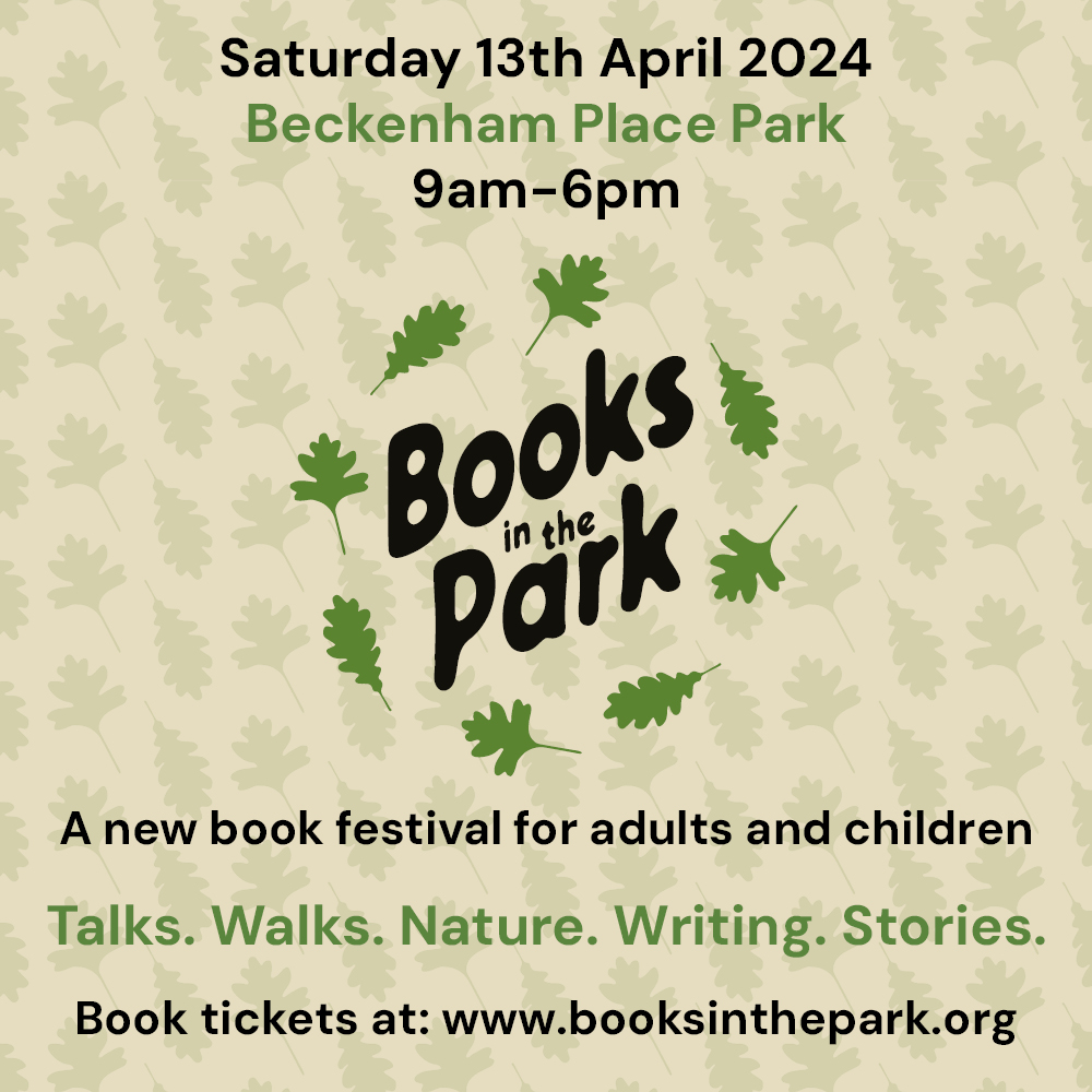 We're taking part in Lewisham's brand new book festival tomorrow and we'd love to see you at Beckenham Place Park. This is a free festival with events & activities for all ages. Some events are charged & bookable in advance. Find out more booksinthepark.org @booksinthepark