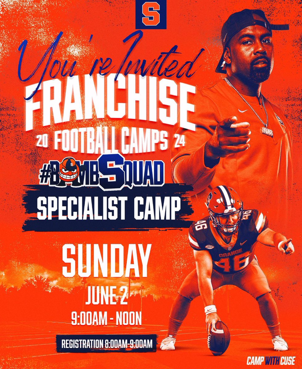 Blessed to receive a camp invite to Syracuse. Thank you @CoachVollono @MBHSFootball @coach82burt