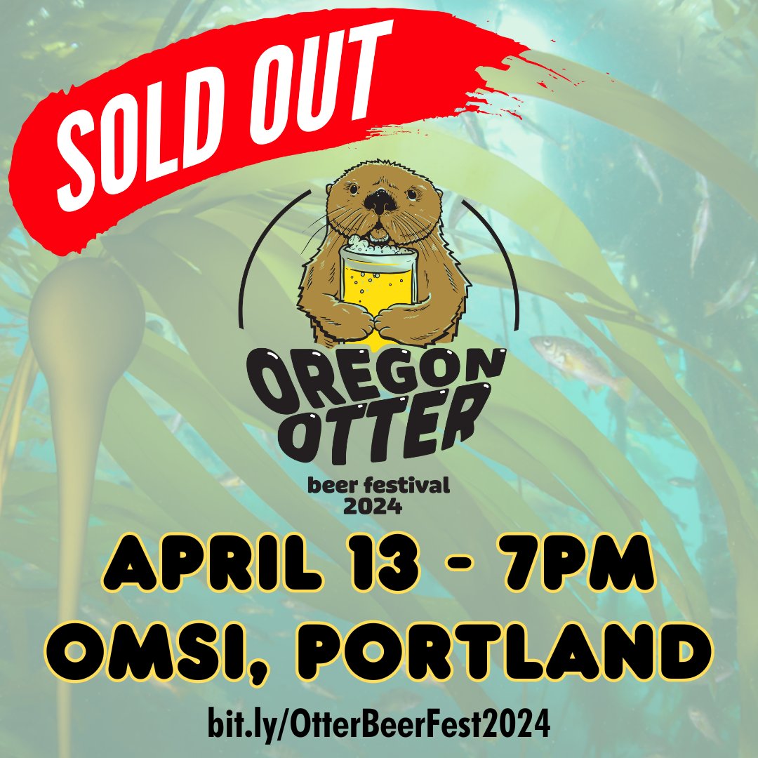 REPLY if you're one of the lucky few who will be joining us tomorrow night🦦👋 #OtterBeerFestival #Portland #SeaOtters #Otters #CraftBeer