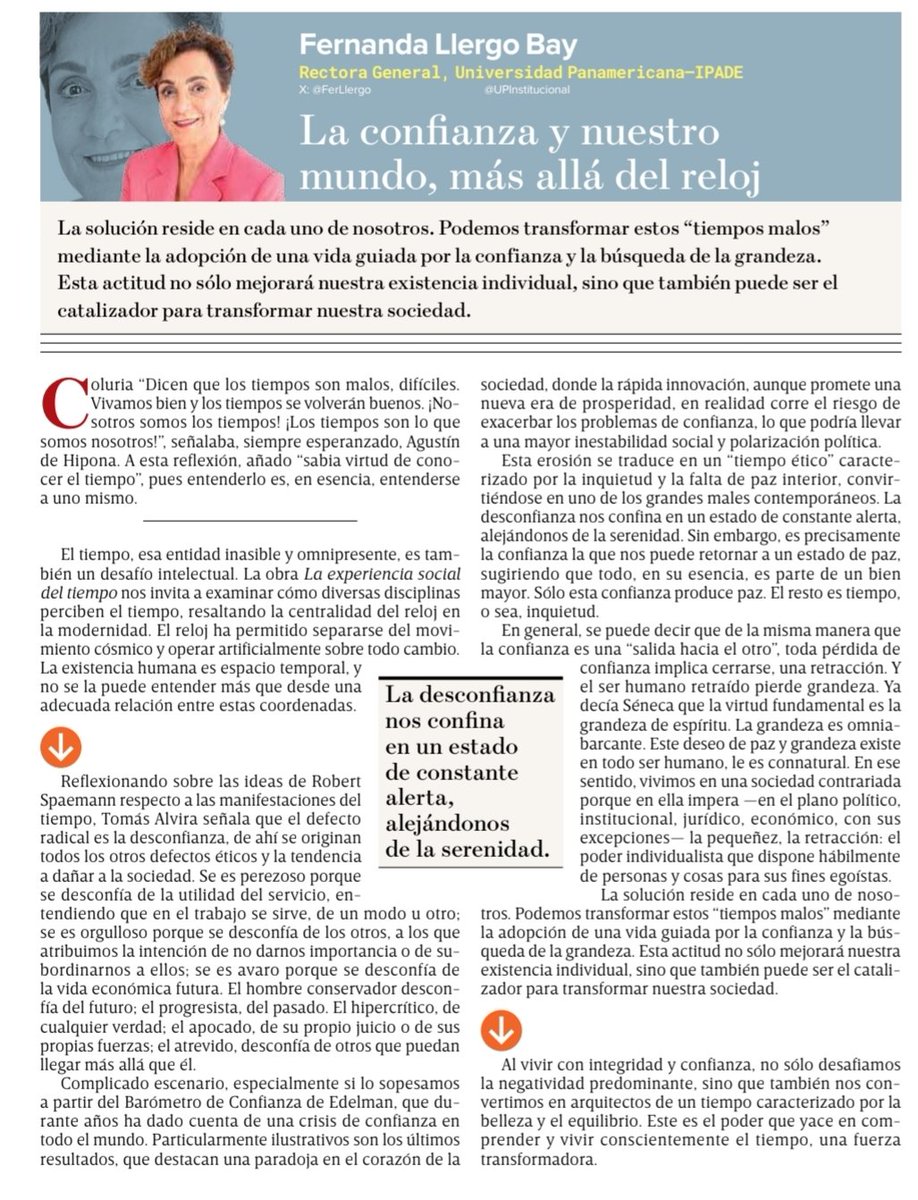 Transformar los tiempos a través de una vida guiada por la #confianza y la #grandeza.

Reflexiones... con todo y las presiones del reloj.

<a href="/Excelsior/">Excélsior</a>