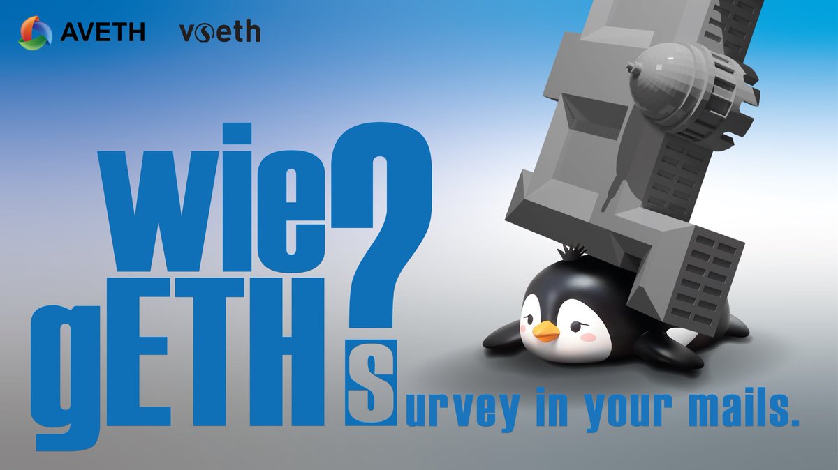 The wiegETHs survey by VSETH & AVETH is live! It's your chance to share how you're doing at ETH. Look out for the survey link in your ETH email. Your input can make a difference! #ETHSurvey #SupportingWellbeing