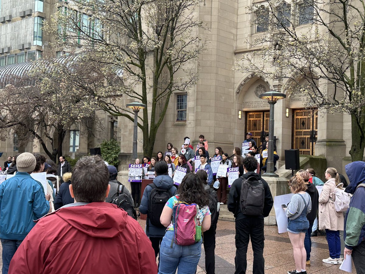 At the strike of BU Res Life workers. BU has the resources to do right by its workers. #bospoli