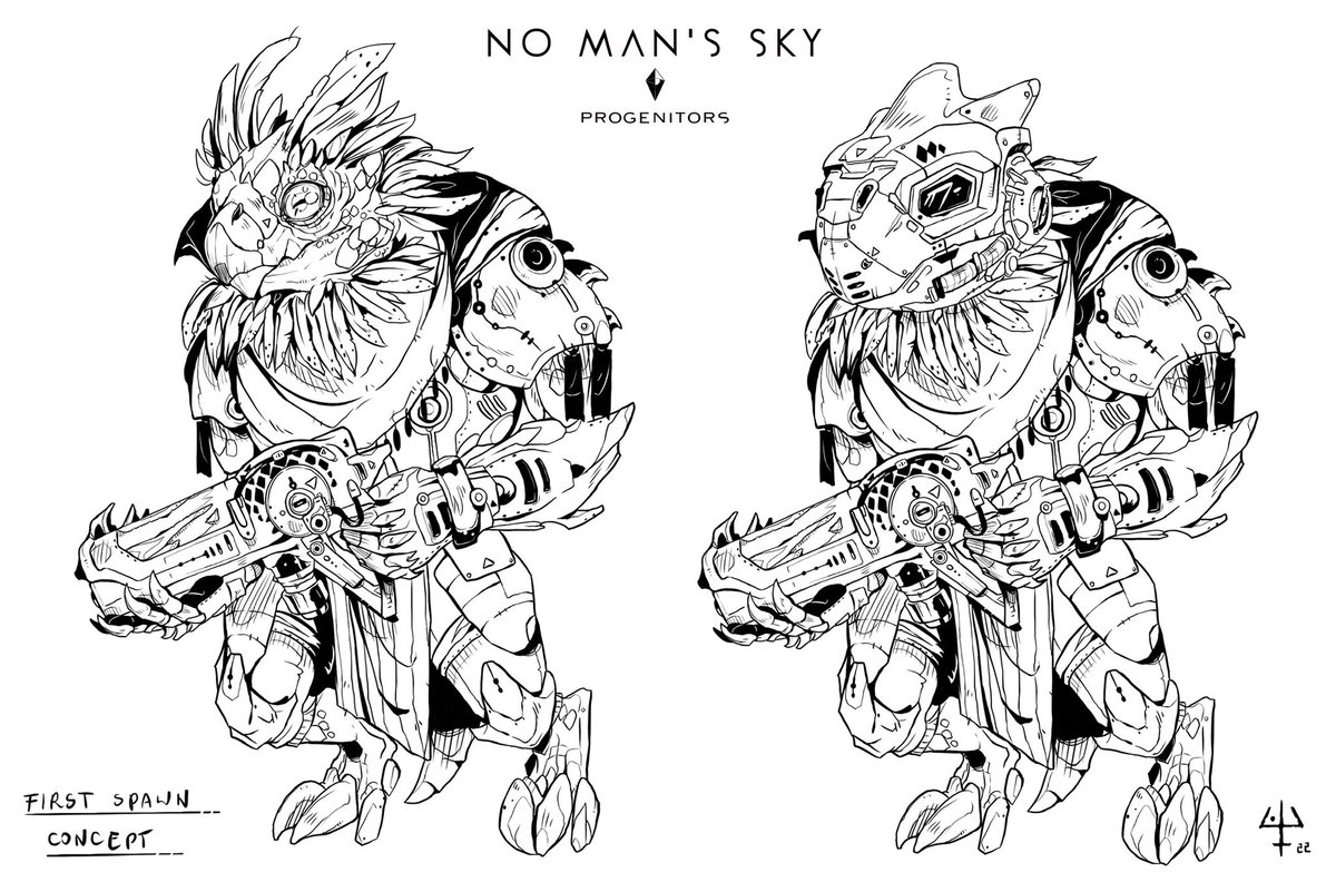 Another concept made for my NMS comic project - First Spawn ; ) #NoMansSky