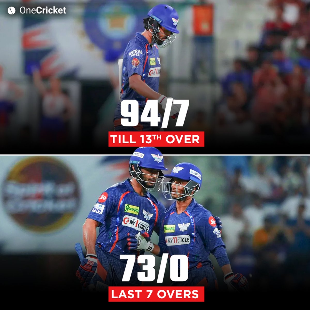 What a turnaround for LSG against Delhi Capitals. #IPL2024