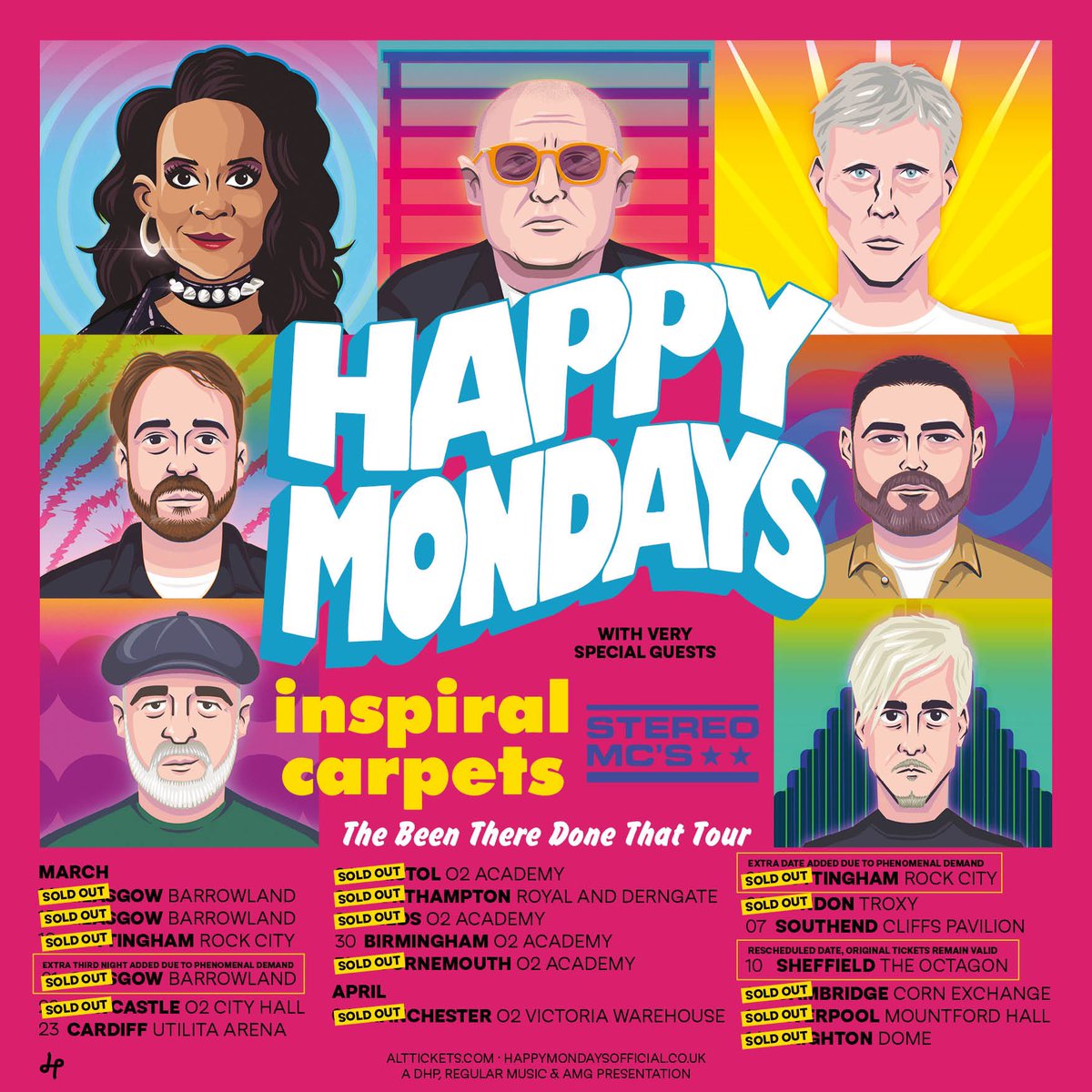 Only two shows left on the ‘Been There Done That’ tour 🪇🕺🏻🥳 . See you soon Liverpool and Brighton!!! . #HappyMondays #Tour #Livemusic