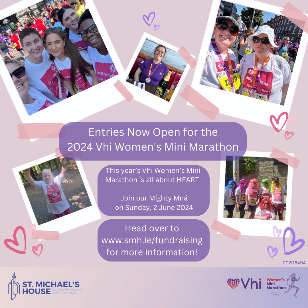 🏃‍♀️ Calling all runners and supporters of St. Michael’s House! 🏃‍♀️ We're offering FREE places for the upcoming Women's Mini Marathon to those who are eager to support St. Michael's House! Join us in our mission to empower individuals with disabilities and make a positive impact