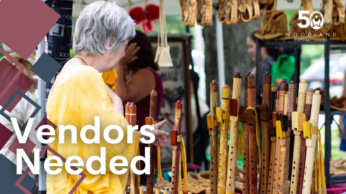 Vendors needed for our National Indigenous Peoples Day Celebration happening June 23, 2024

Visit our website to download the application form: woodlandculturalcentre.ca/vendor-callout…

#Indigenous #IndigenousArt #IndigenousEvents #FirstNations #IndigenousCulture #SixNations #SixNationsEvents