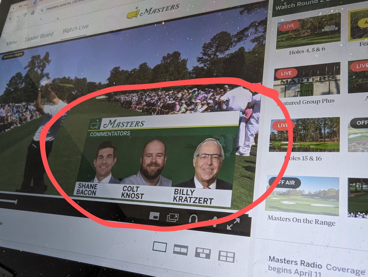 Loving Masters featured coverage today. These three in the booth are so good together . 👏👏👏 #themasters