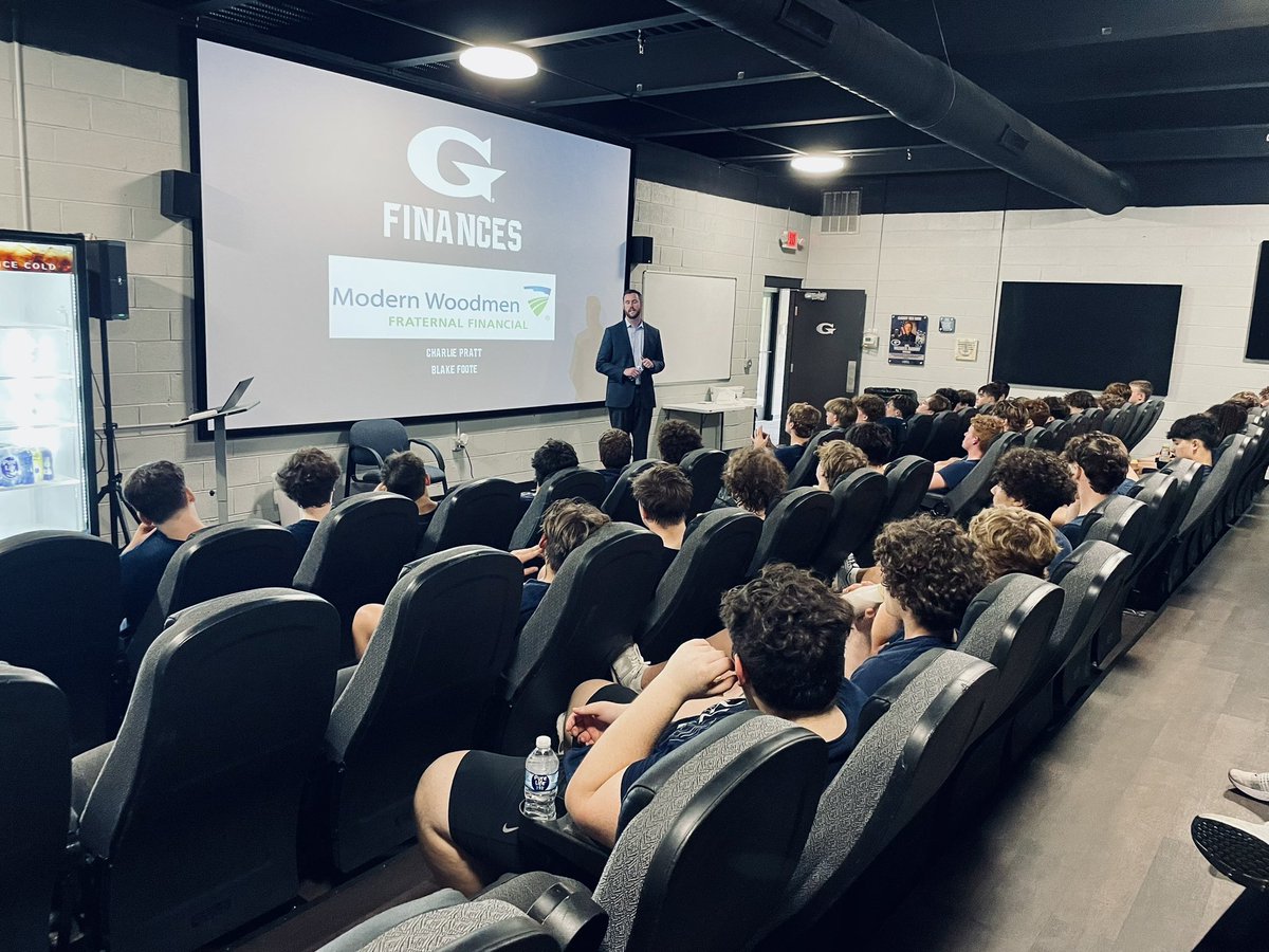 Outside The Lines: Finances We would like to thank Blake Foote and Charlie Pratt of Modern Woodmen Fraternal Financial for coming and speaking to our players about finances this week. #ramily #gcaathletics