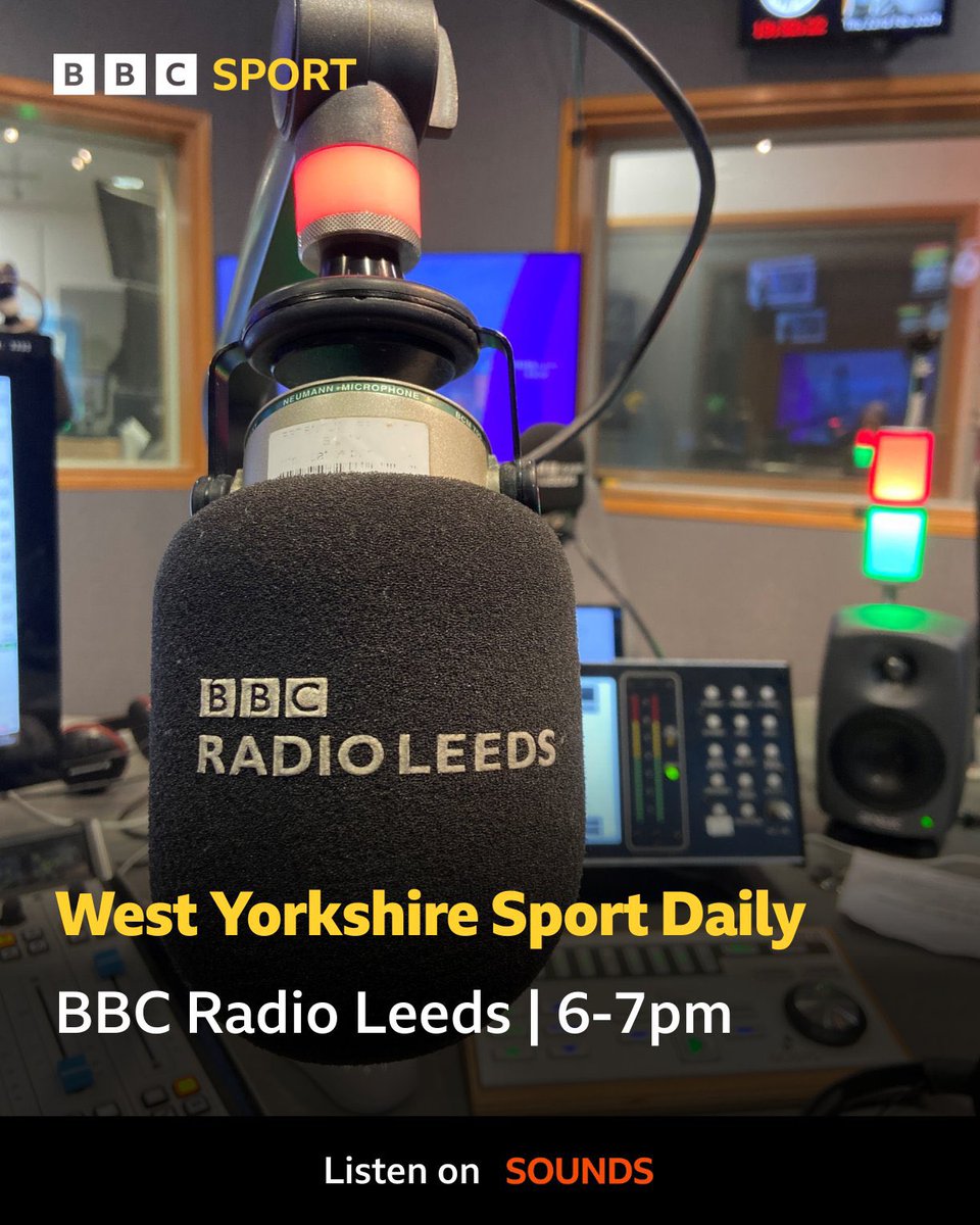 🚨 Coming up from 6pm! We speak to fans of Leeds United, Leicester City and Ipswich Town as the Championship title race continues at pace! You can hear from Daniel Farke, André Breitenreiter and Graham Alexander. Plus Castleford Tigers and Yorkshire County Cricket Club. 👉…