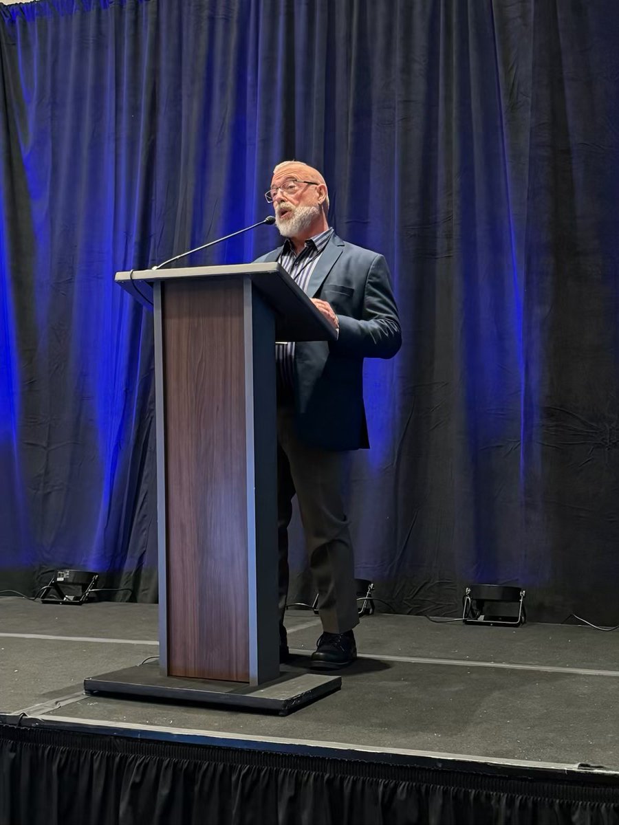 Michael O’Donnell giving the von Eschenbach Lecture at the 2nd UT Christopher G Wood Urologic Oncology Symposium Many accomplishments; truly a trailblazer, and a dear friend to many in #BladderCancer world @MDAndersonNews #CGW24 #OncSurgery h/t @DocMattCampbell