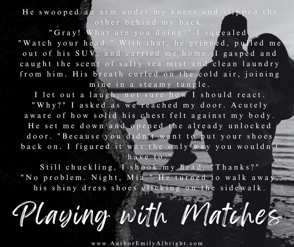 Start reading my modern day Emma retelling Playing with Matches on Wattpad today! Complete now!
𝗥𝗲𝗮𝗱 𝗶𝘁 𝗵𝗲𝗿𝗲: wattpad.com/user/AuthorEmi…

#newread #amreading #YAlit #EmmaRetelling #youngadult #wattpad #wattpadbooks #yareads #yaromance #yaromancereads #friendstolovers