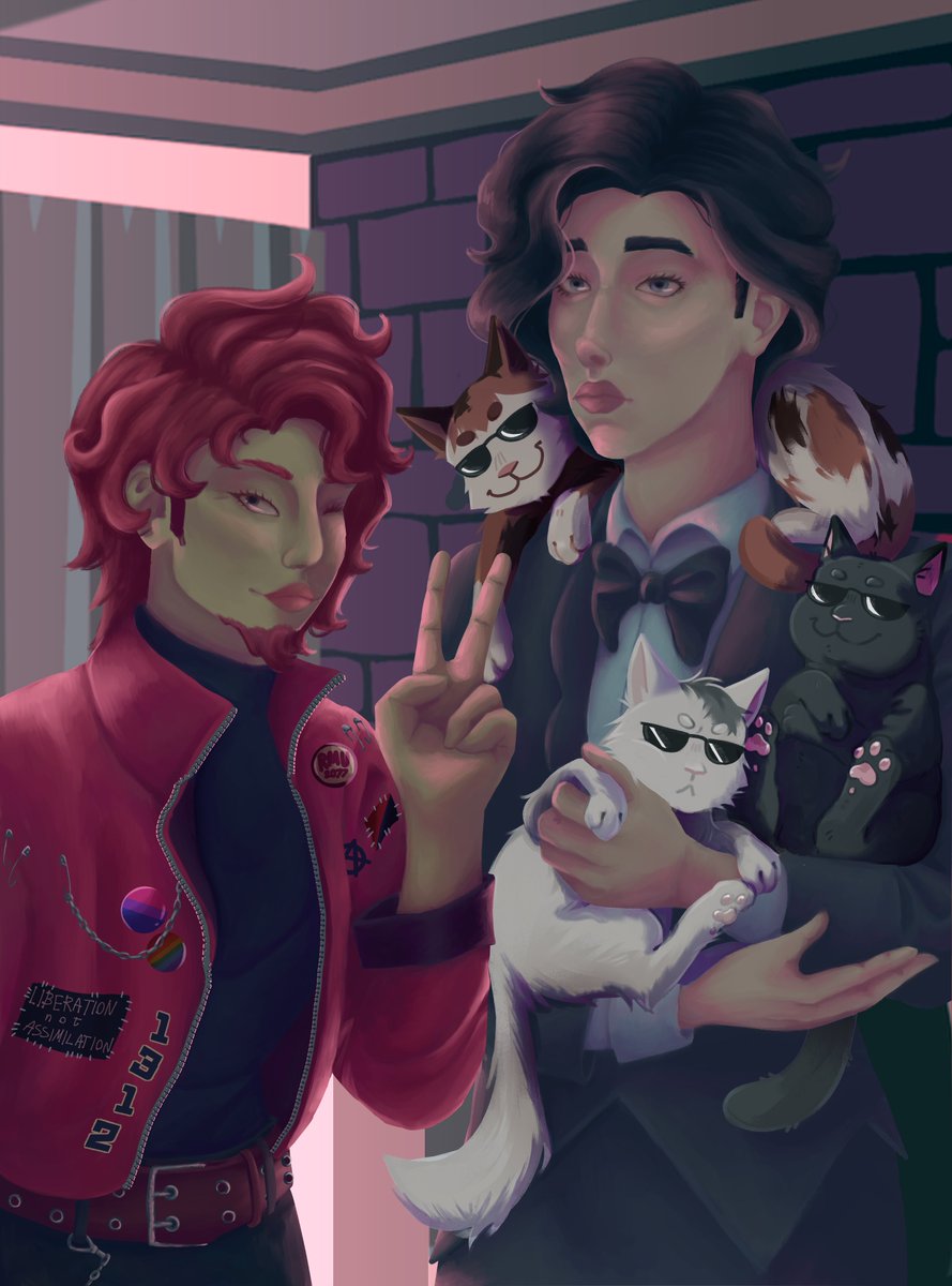 #vtsom #vincentthesecretofmyers #vincentedgeworth #victorblake

kudos to <a href="/TRololofox/">Tr.LololoFox</a> for drawing the cats xoxo