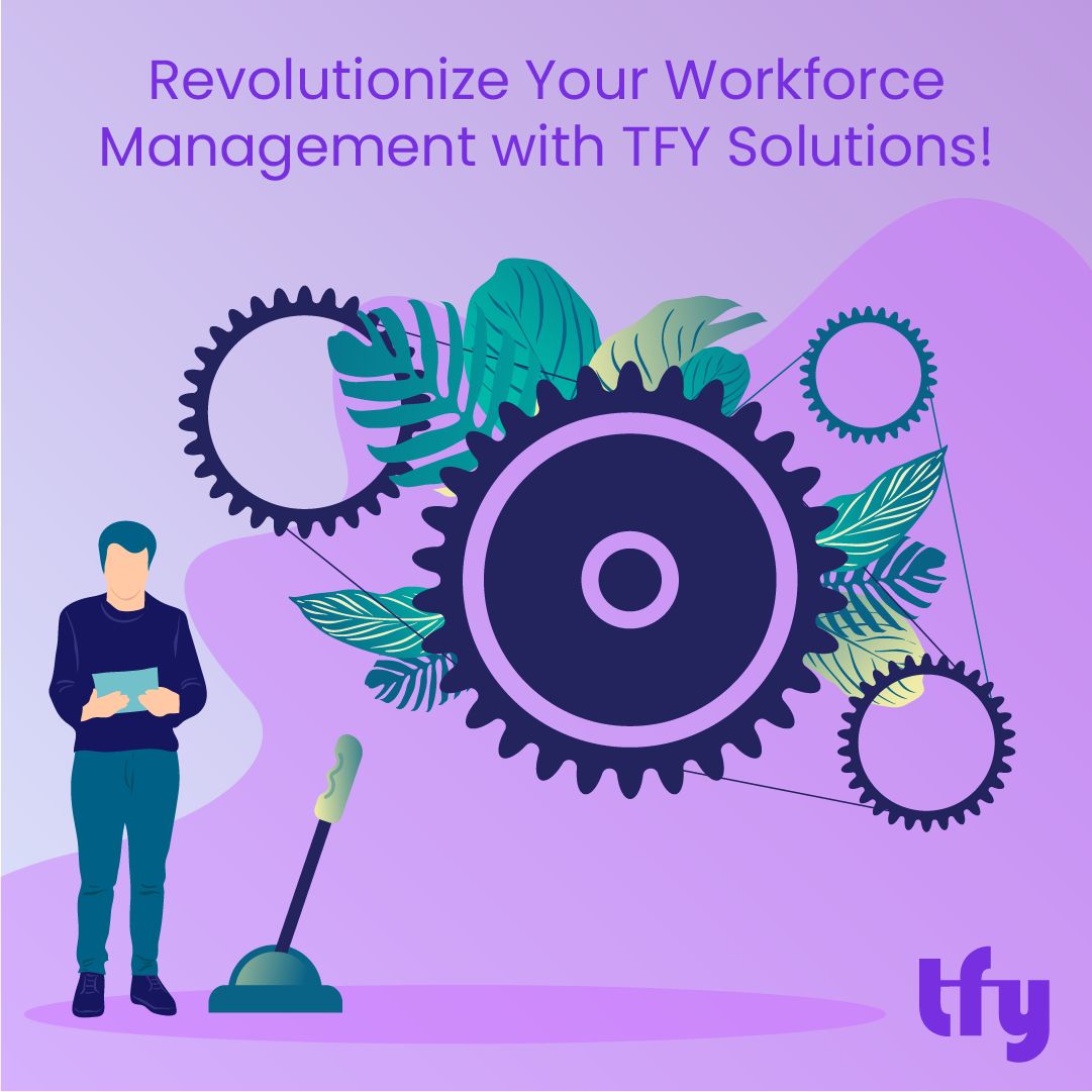 Revolutionize Your Workforce Management with TFY Solutions! 🚀 With TFY, we offer tailored process flow customizations and seamless integrations with ERP, project management, finance, and accounting software.! 💼💻 #TFYSolutions #RemoteWork