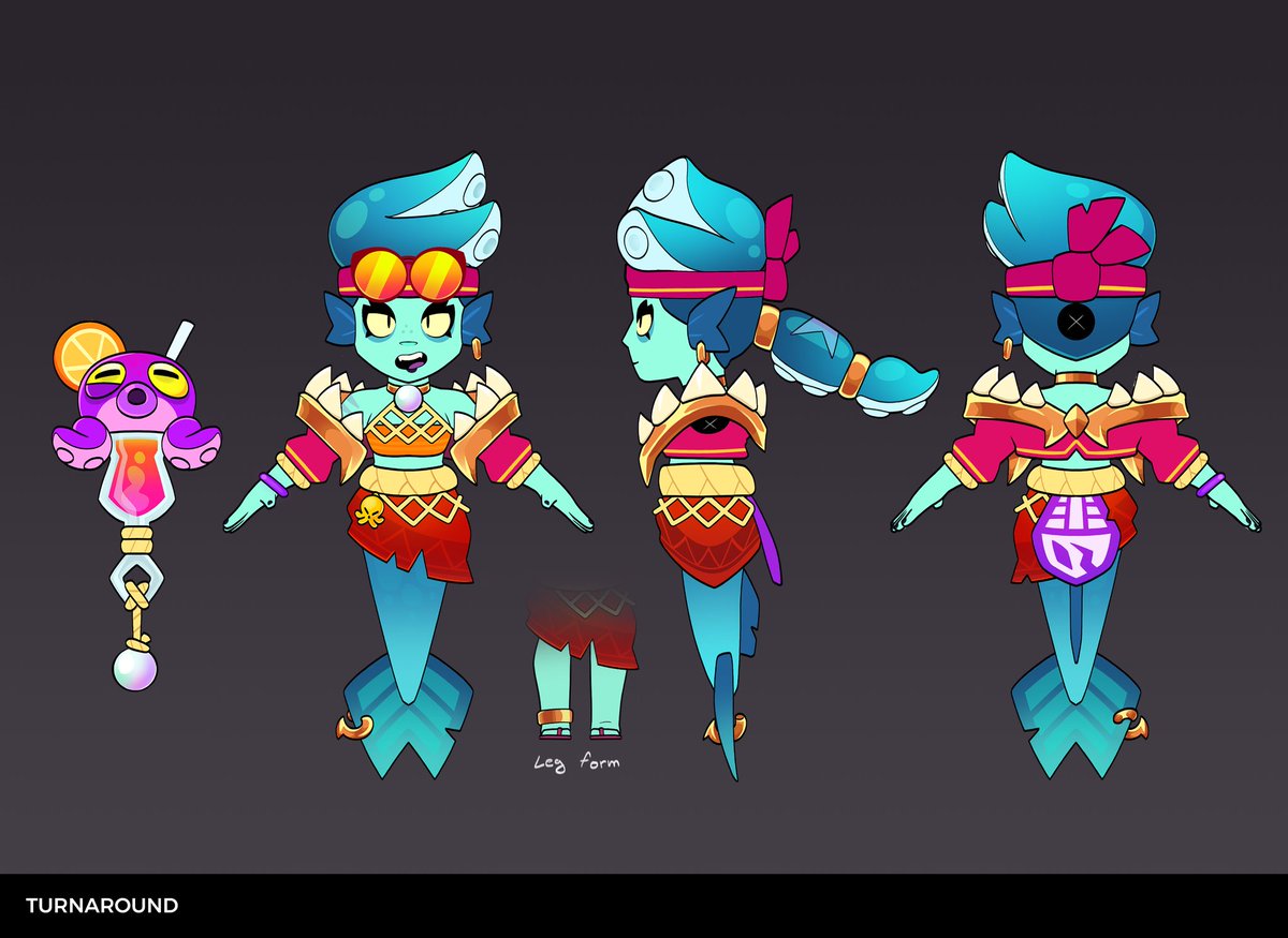 SIREN AMBER TURNAROUND 🪸🪼 make.supercell.com/en/creation/si… make.supercell.com/en/creation/si… #BrawlStarsArt