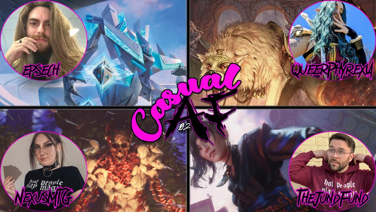 HAPPY FRIDAY AND Pre-Release DAY! The 2nd episode of Casual AF is now Live!!!

Join <a href="/NexusMTG/">nexy φ</a> <a href="/epsech/">Light Humphreys</a> <a href="/TheJundFund/">The Jund Fund #MTGAmbassador</a> and I in some no moral havin, buggin shenanigans! 

🔗🔗in comments!