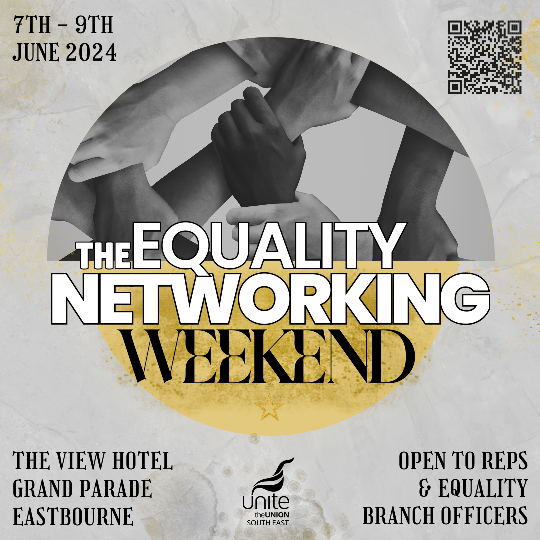 📣 Unite Reps and Equality Branch Officers 👉 Join us at the Equality Networking Weekend. It's going to be EPIC! 🗓️ 7-9 June 2024 🗺️ The View Hotel, Eastbourne Book your place by 1st May 👉 surveys.unitetheunion.org/240954683788879 For more info scan the QR code or ⬇️ images.unitetheunion.org/hawkfile/19563…