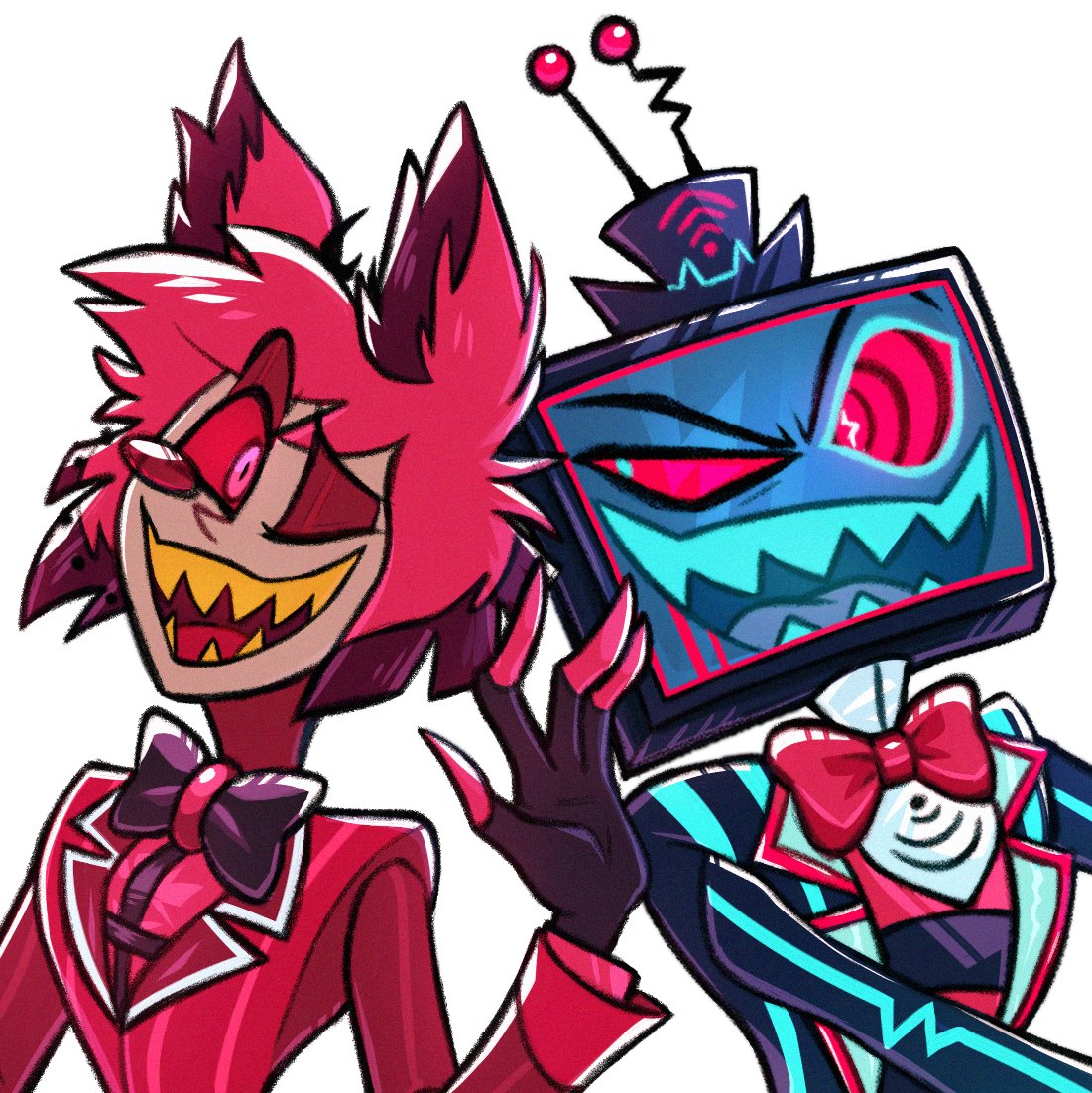 A sneak peek of the new sticker available in my RedBubble Shop <3 #hazbinhotel #HazbinHotelVox #Alastor #radiostatic #staticradio
🧵Open for Link!