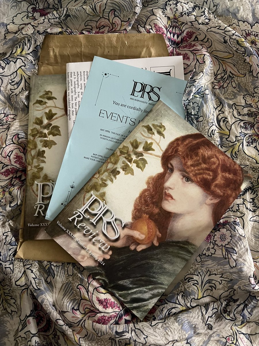 Swathed in silk, our Spring Issue is here!! Inside: pomegranates, pattern-designs, prophecies, paintings, and poems. #preraphaelite #rossetti #victorian #arthistory #prb #editorsdesk #FridayFeeling #hotoffthepress
