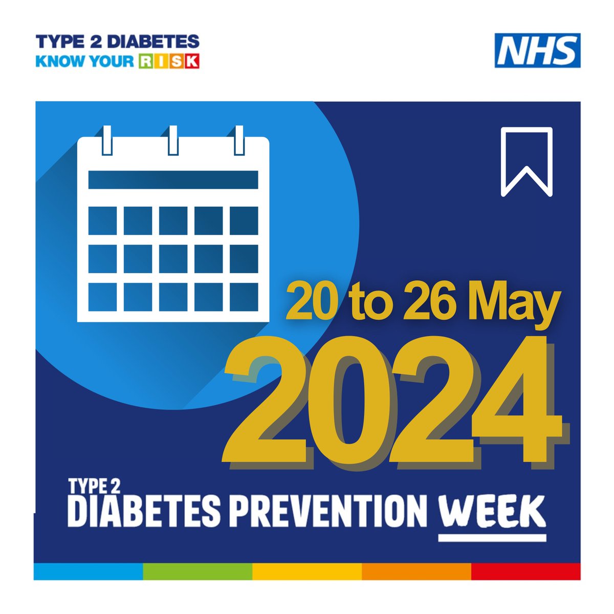 📢 SAVE THE DATE: This year, Type 2 Diabetes Prevention Week will take place from 20 to 26 May 2024. A toolkit will be available to download nearer the time to help you mark this important week. Stay tuned! 😎