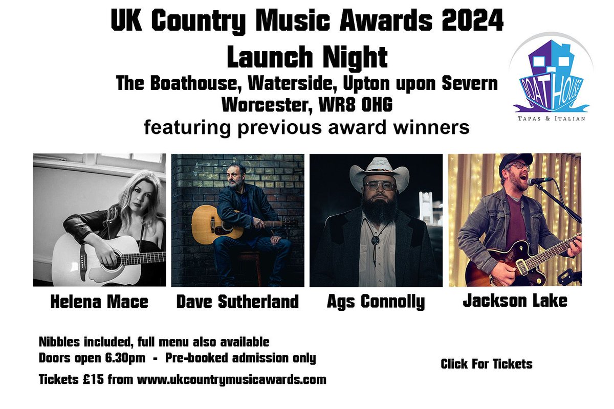 There are just two weeks to go to the launch of The 2024 @ukcmawards Join us for our launch night on Saturday 27th April at The Boathouse, Upton with @ConnollyAgs @thedavesutherl1 @HelenaMace Jackson Lake For tickets go here 👇 buff.ly/3U1xWyv