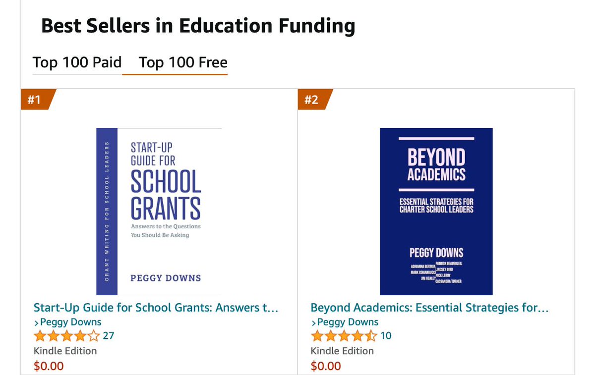 📚 Exciting News! 📚 FREE on Kindle! 'Start-Up Guide for School Grants' is your go-to resource for navigating the world of education funding, and 'Beyond Academics' offers essential strategies for charter school leaders. buff.ly/3PYD442 #Ads #Education #SchoolGrants