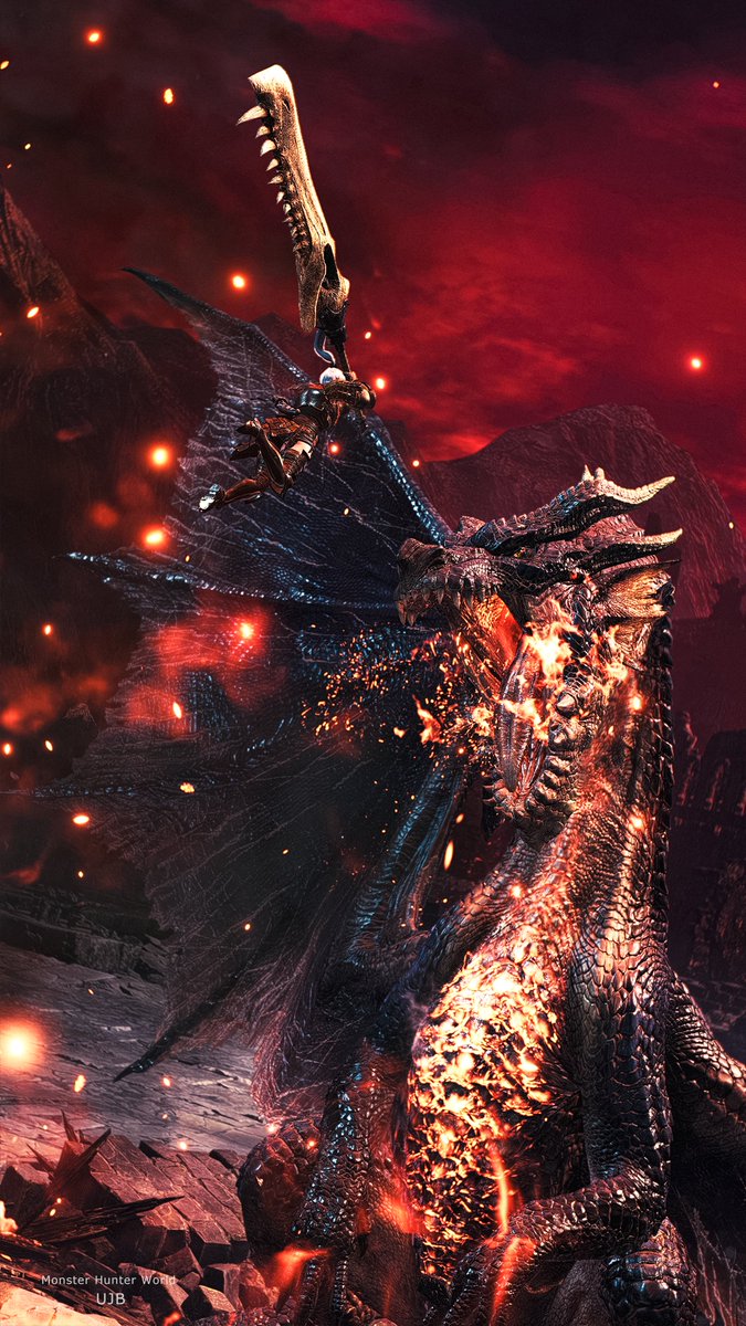 8th🎉Fatalis📷 #MH20th 
#MonsterHunterWorld 
#VirtualPhotography