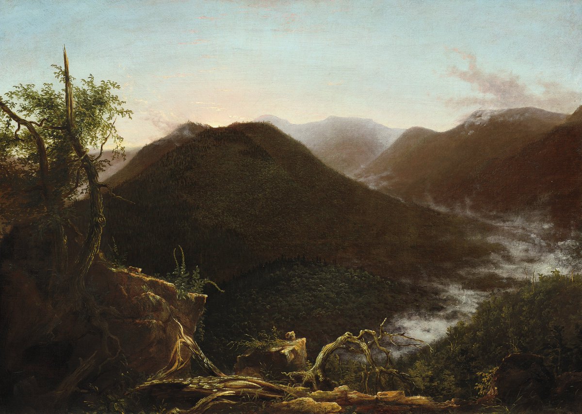 Sunrise in the Catskills by Thomas Cole, 1826. #landscapes #catskills #newyork