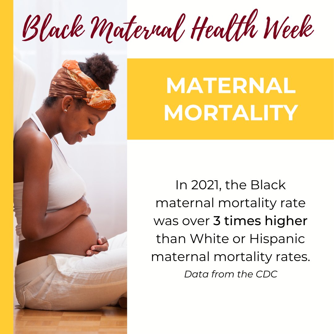 The Black #maternalmortality rate has been historically high in the US. Lower quality healthcare, structural racism, implicit bias from healthcare providers, & underlying chronic conditions contribute to these disparities and a change needs to happen because #BlackMamasMatter