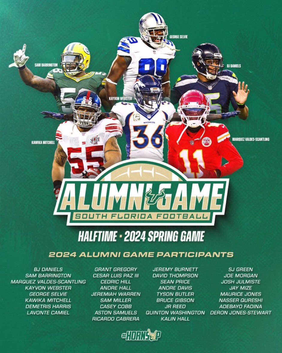 Horns🤘🏽Up, @USouthFlorida! Cant wait to rock tomorrow’s SOLD OUT @USFFootball Spring Game! @StreetLacedDJs @DJMattDodge & our #StreetLaced entertainment crew on deck! Cant wait for the Alumni Game! Lots of @NFL studs participating! See🤘🏽tomorrow! @soflorodeo @USFHerd