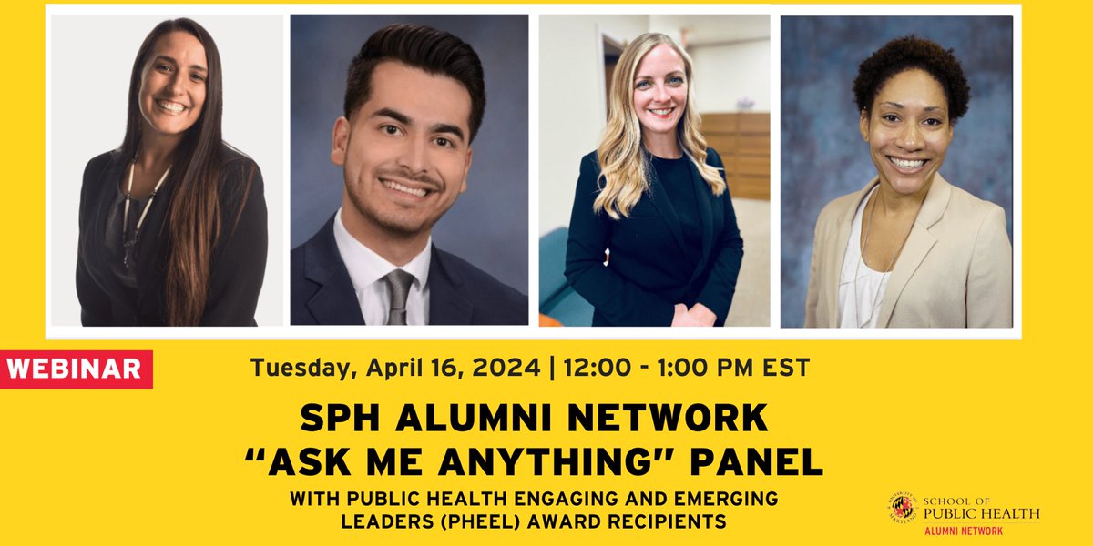 An honor to be recognized as part of this year’s @UMDPublicHealth cohort of emerging public health leaders alongside my distinguished peers. Join us next week for the upcoming webinar to learn about public health careers and more! #GoTerps