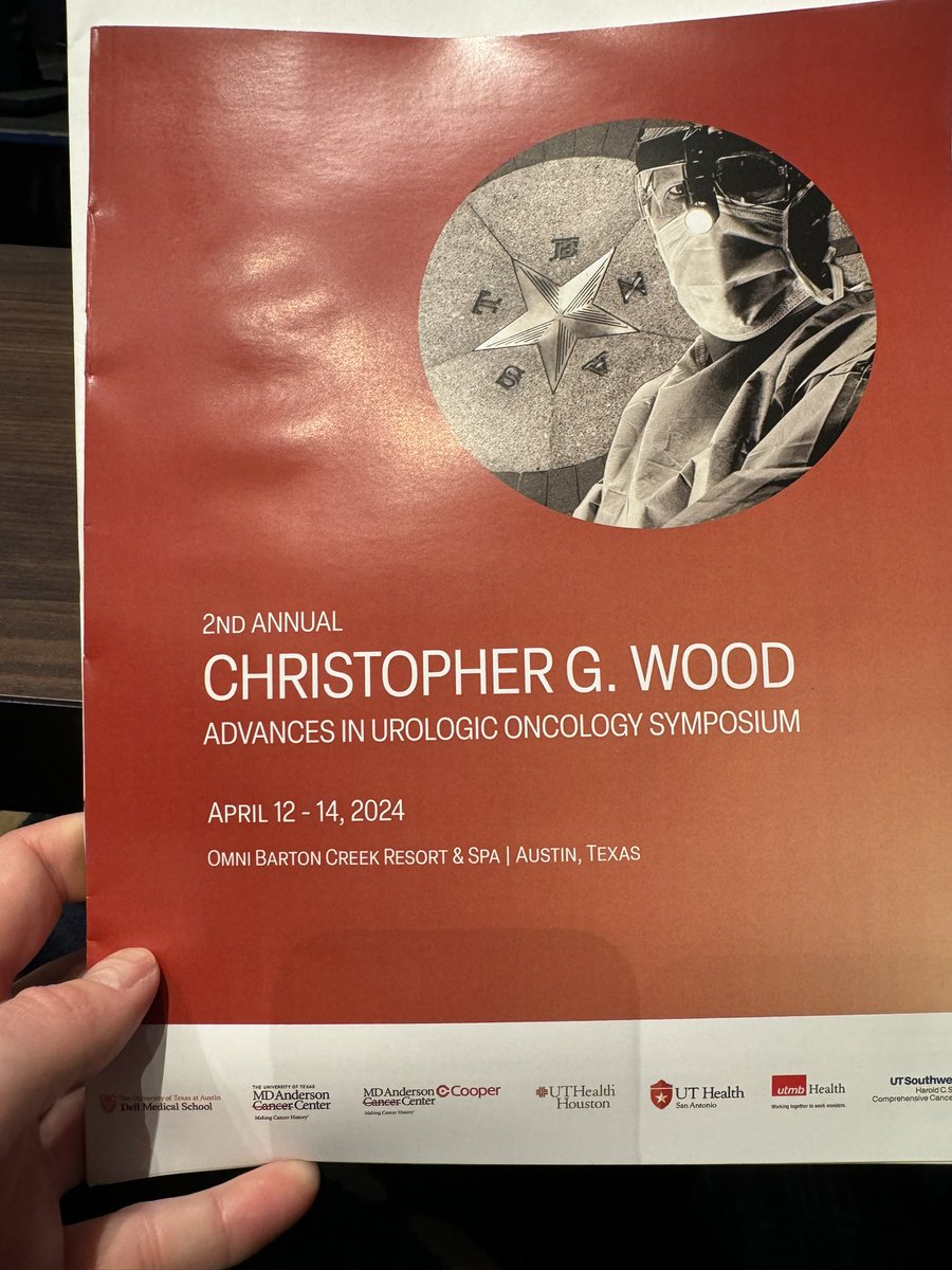 💥Excited to launch the 2nd Annual UT Christopher G Wood Advances in Urologic Oncology in Austin. In honor of a legend in the field, great friend and mentor to many. Thank you to all speakers, sponsors, and organizing committee to make this a huge success