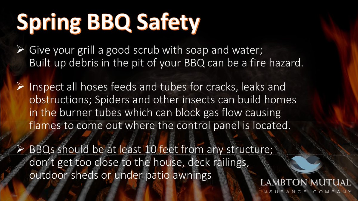 The warmer weather means many of us have returned to outdoor grilling, remember  prepare your BBQ to operate safely! 🔥
#firesafety #lossprevention