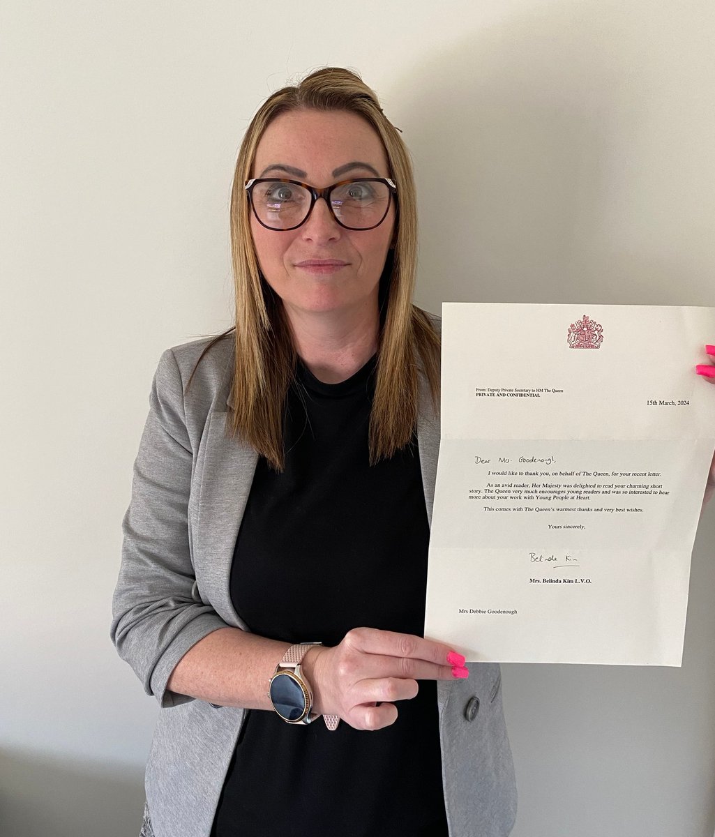 Debbie was so proud of our collective story she took it upon herself to send it to the Patron of @Literacy_Trust, Queen Camilla. Receiving a reply from Buckingham Palace, we are pleased to say that our story has got the royal seal of approval!