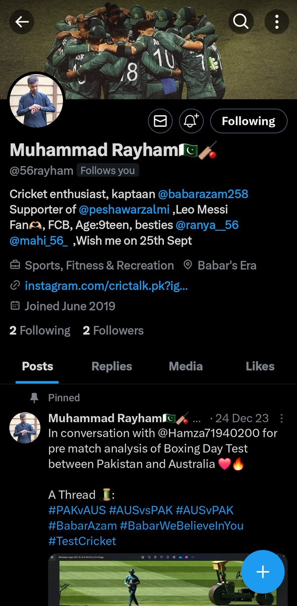 Assalam alaikum everyone, a humble request to please follow my this account which was suspended for like more than 4 months. The handle is @56rayham please follow this account. Follow back 100%. Thank you.