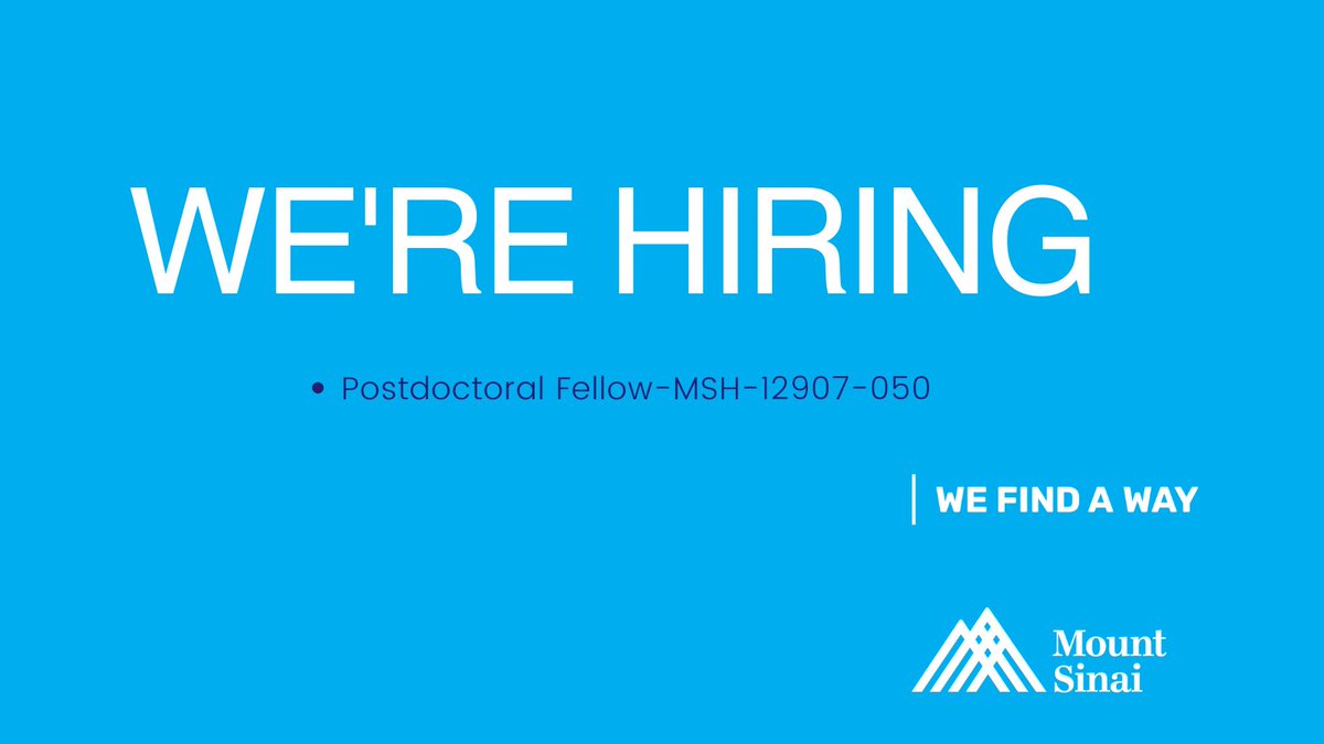 MountSinaiLiver (@mountsinailiver) on Twitter photo Seeking a motivated post-doc to study novel mouse models of cholangiocarcinoma with KRASG12D mutations. Help us explore how KRAS impacts the immune response and therapy outcomes. Apply now: bit.ly/3vG5zg6 #CancerResearch #PostDocJobs #NYC #WeFindAWay <a href="/DOMSinaiNYC/">Mount Sinai Department of Medicine</a> Seeking a motivated post-doc to study novel mouse models of cholangiocarcinoma with KRASG12D mutations. Help us explore how KRAS impacts the immune response and therapy outcomes. Apply now: bit.ly/3vG5zg6 #CancerResearch #PostDocJobs #NYC #WeFindAWay <a href="/DOMSinaiNYC/">Mount Sinai Department of Medicine</a>