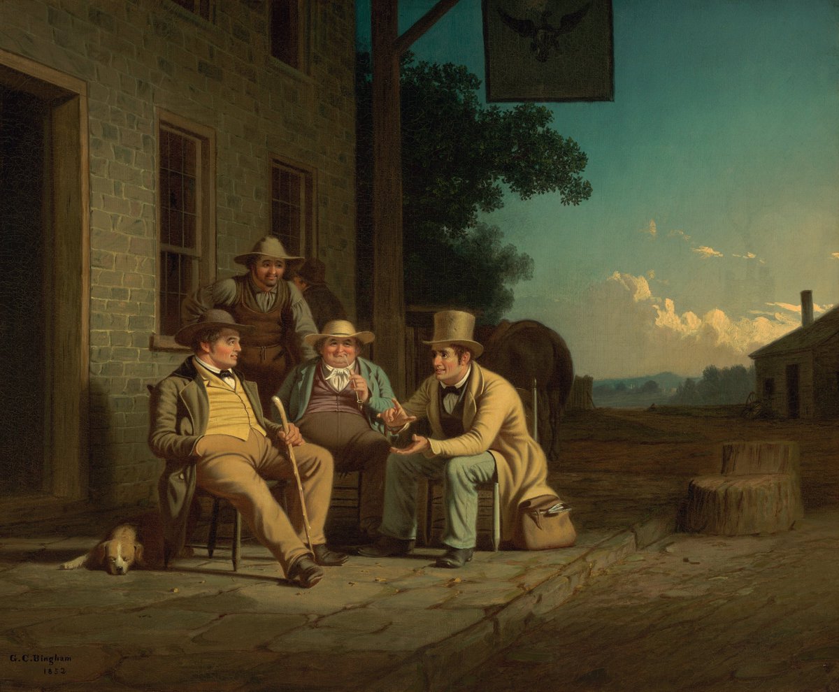 Canvassing for a Vote by George Caleb Bingham, 1852.