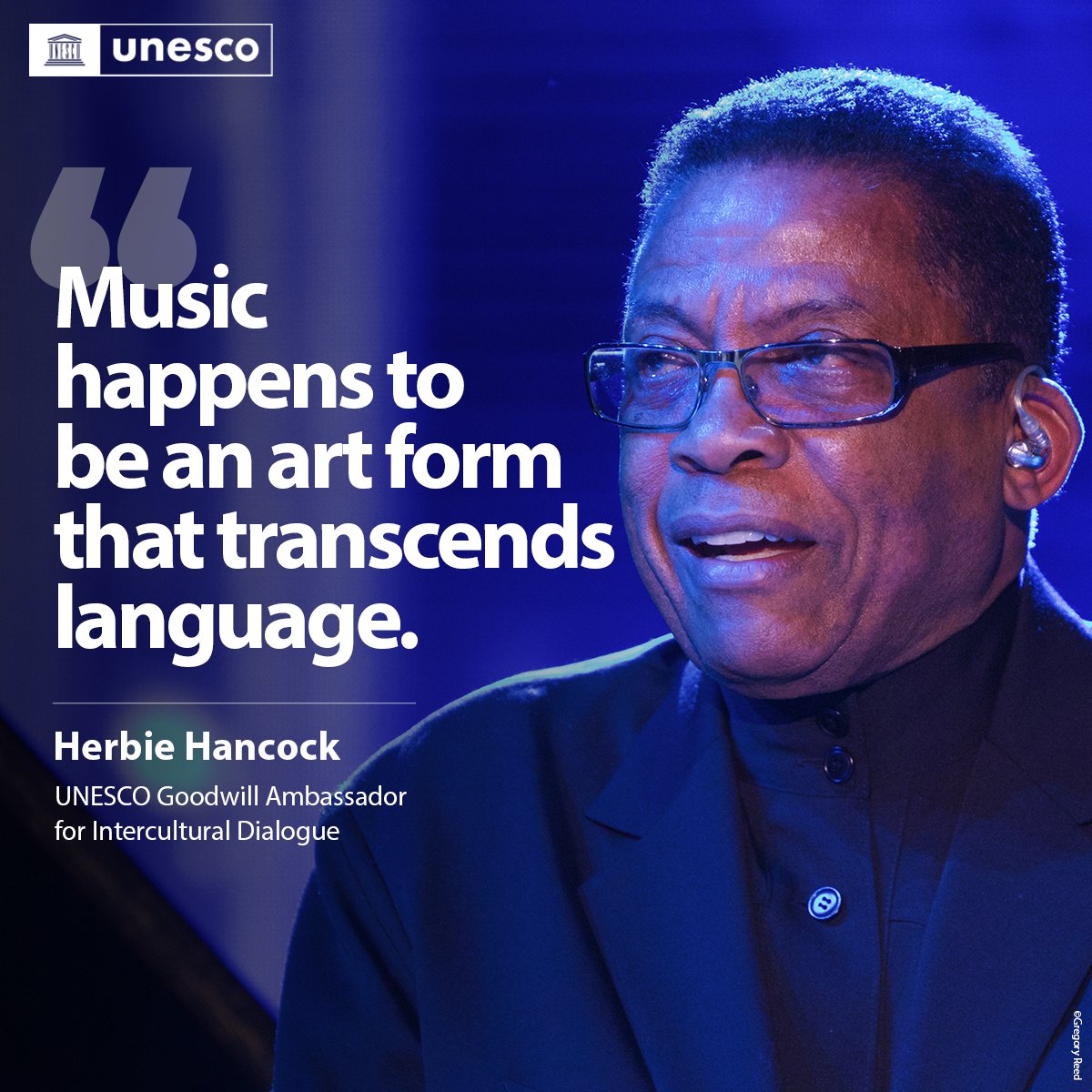 🎂 Happy Birthday to jazz legend & UNESCO Goodwill Ambassador for Intercultural Dialogue, @herbiehancock! His music transcends cultures & unites us all. From pioneering jazz fusion to global collaborations, Herbie's work shows the power of music to bring people together 🎶…