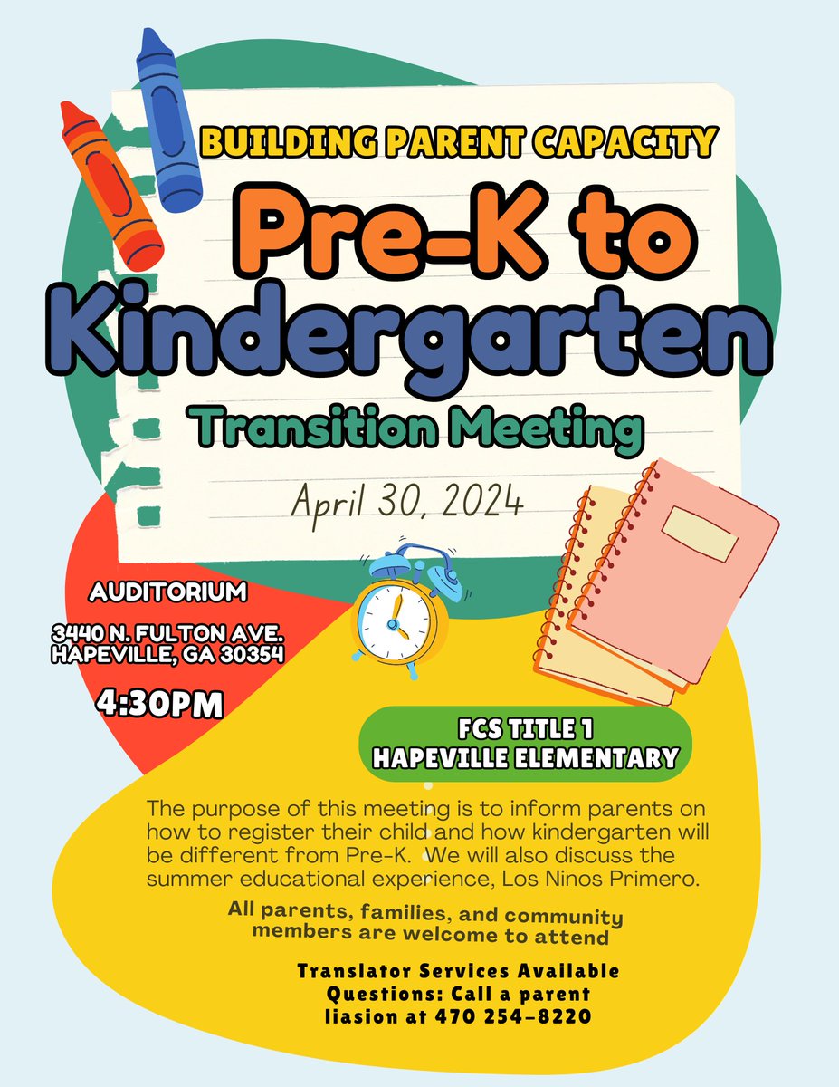 Please join us for our annual Title 1 meeting Building Parent Capacity April 30th at 4:30pm #wherethemagichappens @DrCSLPadgett @kellymastro