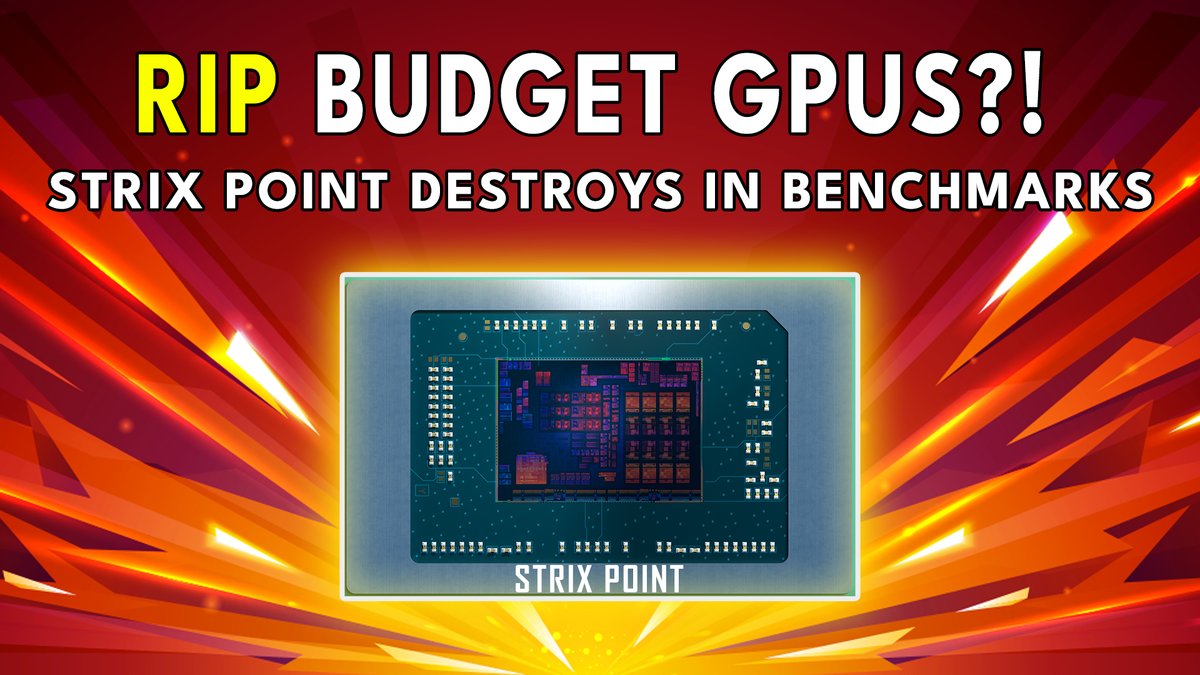RIP BUDGET GPUS?! #AMD Strix Point DESTROYS In Benchmarks #StrixPoint #Sarlak #RyzenAI #PCGaming 

youtu.be/2yO3701H4RI