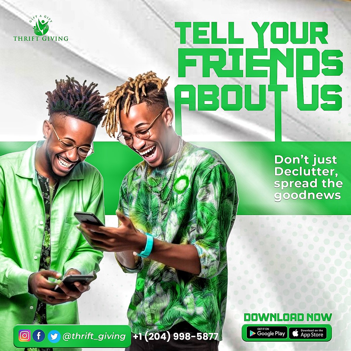 Thrift_Giving's tweet image. Spread the good news! ️ Share this post and tell your friends and family about thrift giving app.

📍Download our app now by clicking on the link in bio!
.
.
.
#DeclutterForGood #ThriftGivingTuesday #GiveMoreLiveMore #CommunityCare
#thriftgiving
#canadawinnipeg #canadamanitoba