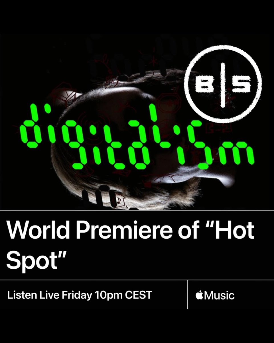 Excited to share an old and NEW SONG from our album “Idealism Forever'! 💿 📻 - Premiere of “Hot Spot” on @BISradio w/Tim Sweeney on @AppleMusic 1 today!! The show airs from 10pm CEST. apple.co/beatsinspace