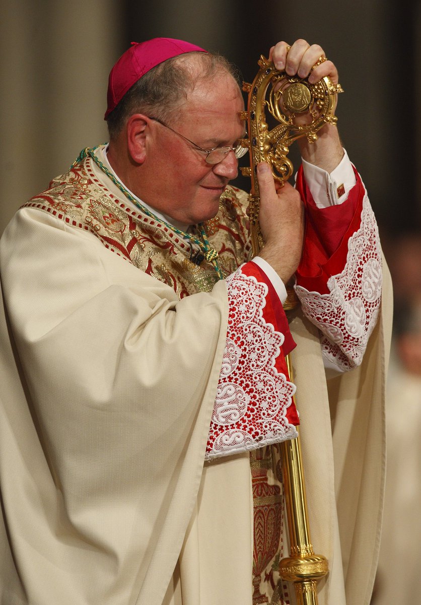 On April 15, 2009, then Archbishop Timothy Dolan was installed as the 10th Archbishop of New York. 15 years later, we give thanks for @CardinalDolan's leadership of @NY_Arch and we keep him in our prayers. Thank you, Your Eminence! 📸: Installation Mass (4/15/09)-CNS/Paul Haring